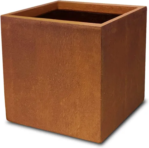 Miniatura 18 de Kante Maceta cuadrada de hormigón de 10 pulgadas para exteriores, interiores, patio, jardín, maceta grande con orificio de drenaje y tapón de goma