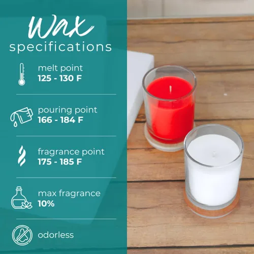 Miniatura 3 de Direct Candle Supply Mezcla de losa de cera de 5 libras para hacer velas, cera de parafina suave para fabricación de velas, mezcla de cera