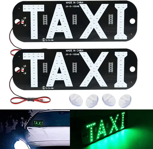 Miniatura 12 de 2 unids Taxi Led coche parabrisas cabina indicador lámpara 12V taxi signo bombilla parabrisas taxi guía luces (azul)