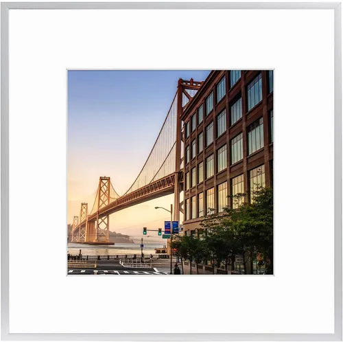 Miniatura 55 de Frametory, Portarretratos de aluminio negro de 6 x 8 pulgadas, juego de 1, ideal para mostrar fotos de 5 x 7 con paspartú o 6 x 8 sin paspartú