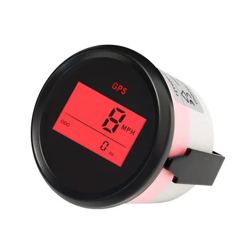 Miniatura 3 de Kit de velocímetro GPS digital garantizado ELING para coche, barco, motocicleta con retroiluminación roja de 2" (52mm) 12V 24V