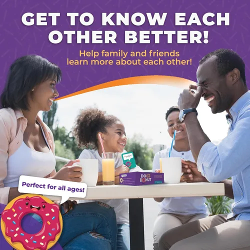 Miniatura 5 de Juego de cartas Do or Donut – Emocionante desafío de noche de juegos en familia y para parejas, juego divertido para reuniones familiares, fiestas