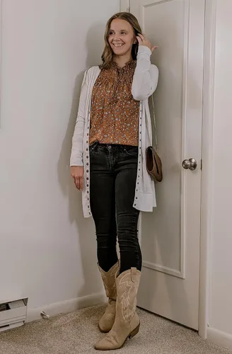 Miniatura 4 de HOTOUCH Blusas de manga larga para mujer, estilo bohemio, estampado floral, estilo casual, cuello en V, plisadas, con cordón ajustable