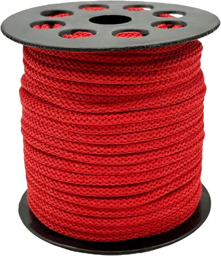Miniatura 9 de Cuerda trenzada de macramé de 5/64 pulgadas de colores surtidos – Cuerda de poliéster hecha a mano de 100 yardas para hacer joyas, ganchillo, asa