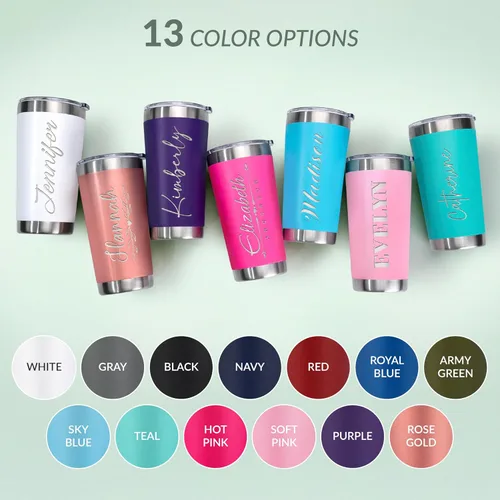 Miniatura 3 de Vasos de viaje personalizado de 20 y 30 onzas, con aislamiento