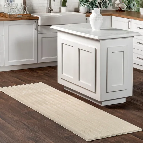 Miniatura 21 de nuLOOM SuperiorWash Collection Kai Taupe, 3 pies 9 pulgadas x 6 pies, esponjosa y acogedora, de alto tráfico, resistente a las manchas, fácil