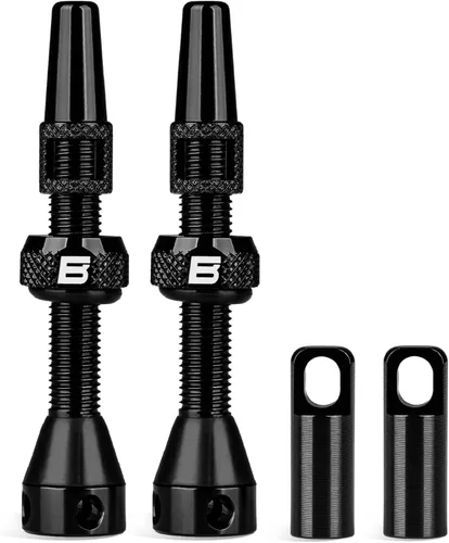 Miniatura 22 de BWSHLF Vástago de Válvula Sin Cámara Presta 40/44/55/60/65/70/80/100 mm, Kit de Vástago Presta de Aleación Super Ligera con Herramienta