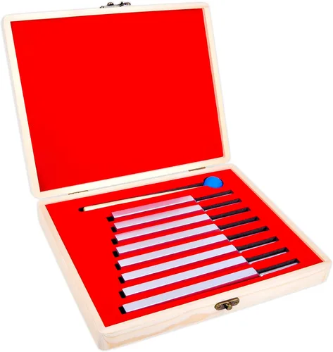 Miniatura 10 de EASTROCK Juego de tenedores de afinación para terapia musical y yoga - 4 piezas de tenedores afinados (MI 528 Hz, 128 Hz, 256 Hz, 512 Hz)