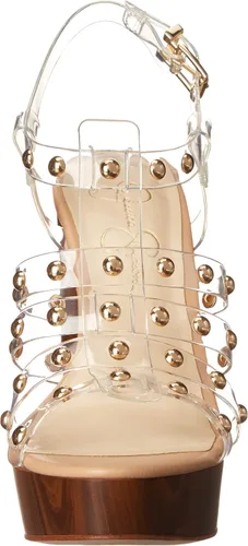 Miniatura 2 de Jessica Simpson Rienne - Sandalias de tacón gladiador con plataforma enjaulada para mujer
