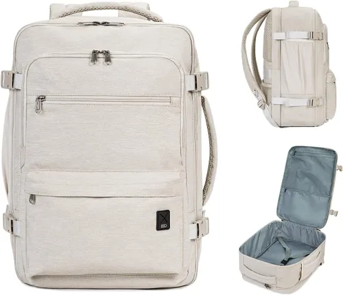 Miniatura 10 de WANDF Mochila de viaje para Spirit Airlines bolsa de artículos personales de 18 x 14 x 8 pulgadas con bolsillo húmedo, mochila para portátil de 17