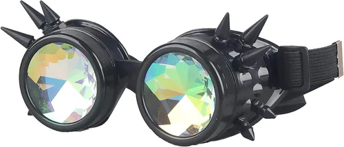 Miniatura 4 de Anteojos para fiesta con lentes de cristal diseño de caleidoscopioarco iris. Entrega en 3-5 días.