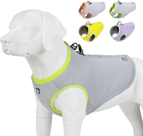 JUXZH Truelove - Chaleco de refrigeración para perro, chaqueta enfriadora con cremallera ajustable para entrenamiento de caza al aire libre y