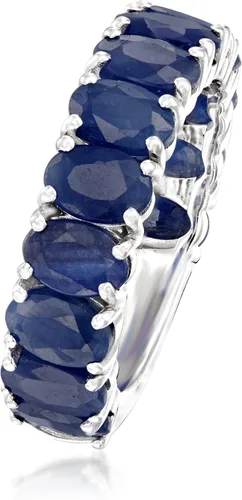 Miniatura 3 de Ross-Simons Anillo de zafiro de 7.00 qt t en plata de ley