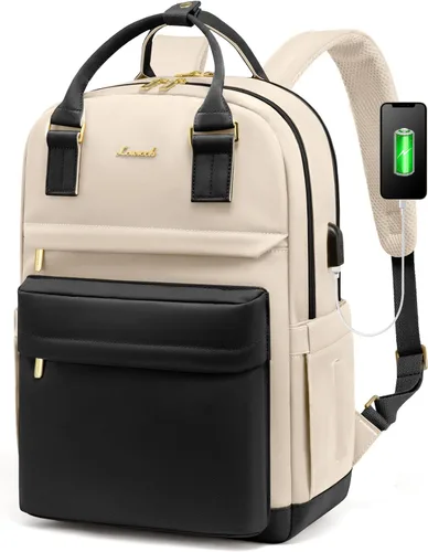 Miniatura 19 de LOVEVOOK - Mochila de computadora portátil para mujeres y niñas, mochila de 15.6 pulgadas impermeable para estudiantes, linda bolsa para libros