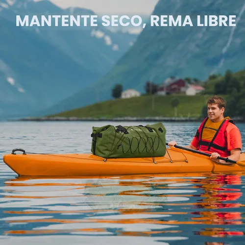 Miniatura 8 de HEETA Bolsa de lona impermeable para motocicleta, mochila seca para motocicleta, 60L/80L, extra grande, bolsas de viaje con correas y asas