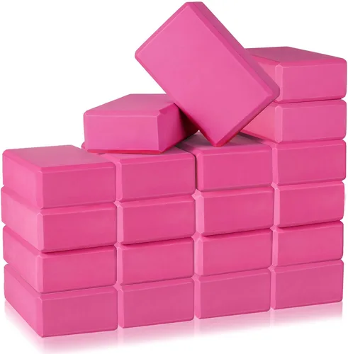 Miniatura 8 de 20 bloques de yoga de 9 x 6 x 3 pulgadas, bloques de espuma EVA de alta densidad, bloques de ejercicios de espuma de yoga que mejoran el equilibrio
