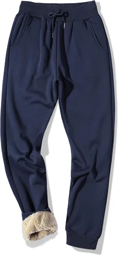 Miniatura 39 de MACHLAB Pantalones deportivos térmicos de forro polar para hombre, pantalones de chándal gruesos y cálidos para invierno