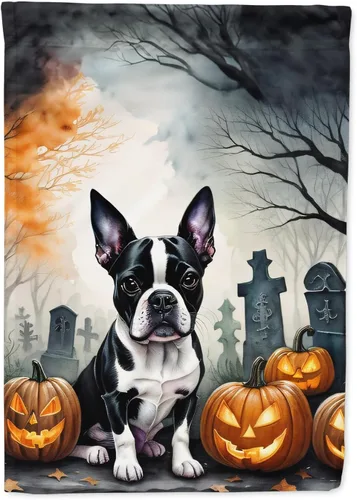 Miniatura 37 de Caroline's Treasures DAC2011GF - Bandera decorativa para jardín de Halloween con diseño de beagle para jardín, jardín, jardín, jardín, multicolor
