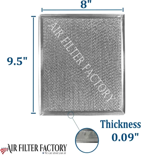 Miniatura 2 de Air Filter Factory Repuesto para 97009562, 99010213, S06124-01, S99010189, AP5612814, S06124-02, 06124-02 Broan Nutone 8 x 9.5 x 0.09 pulgadas