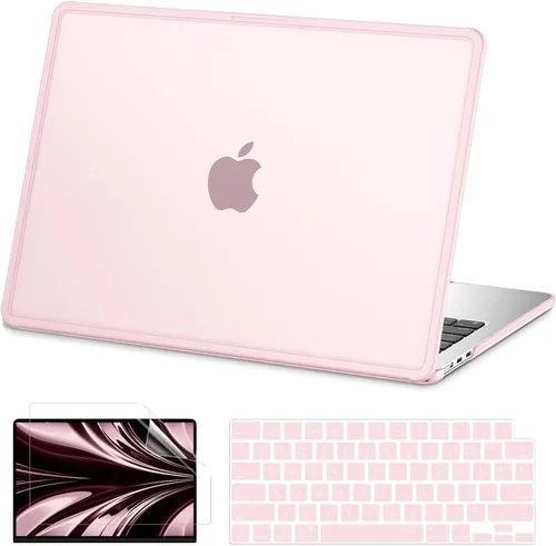 Miniatura 20 de AKIT Funda compatible con MacBook Air de 13 pulgadas M5 2026 2025-2022 M4/M3/M2 A3449 A3240 A3449 A3113 A2681, funda rígida delgada para laptop