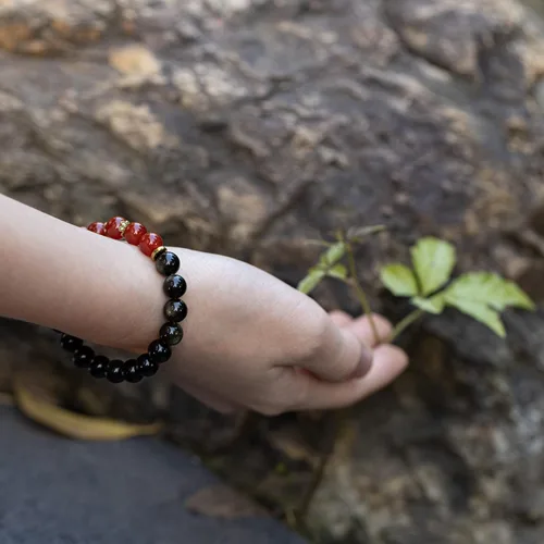 Miniatura 12 de Pulseras de cristal con cuentas de Charka para mujer, hechas a mano con aventurina verde de 0.315 pulgadas (0.315 in), pulseras de piedra de cristal