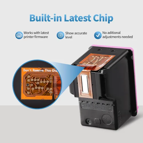 Miniatura 6 de Cartuchos de tinta remanufacturados de repuesto para HP Ink 63 63XL Paquete combinado de color negro para Envy 4510 4512 4520 4650 Officejet 3830