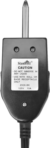 Miniatura 6 de Stanbroil Cable de alimentación con control de termostato de repuesto para elemento calefactor Stanbroil 125V 15A, no universal