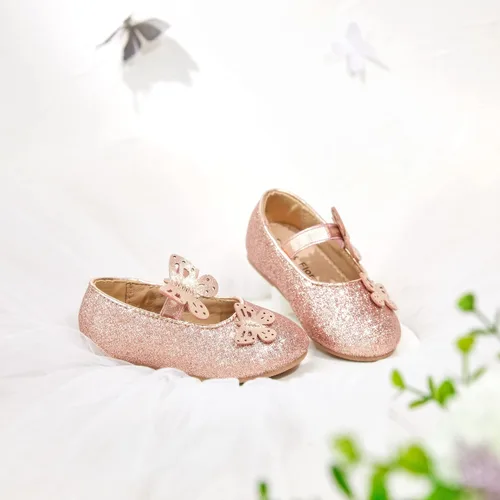 Miniatura 3 de Felix & Flora Zapatos de ballet para niñas pequeñas Zapatos planos Mary Jane para niñas de flores, zapatos de vestir para fiestas y bodas