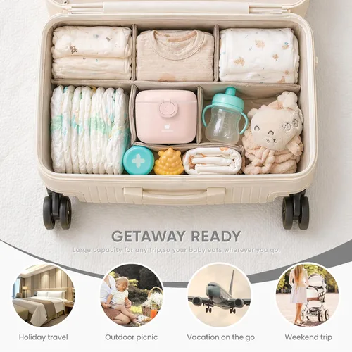 Miniatura 9 de Termichy Contenedor Dosificador de Fórmula en Polvo: Contenedor de Almacenamiento de Fórmula para Bebés de 14OZ para Viaje - Porta Fórmula Portátil