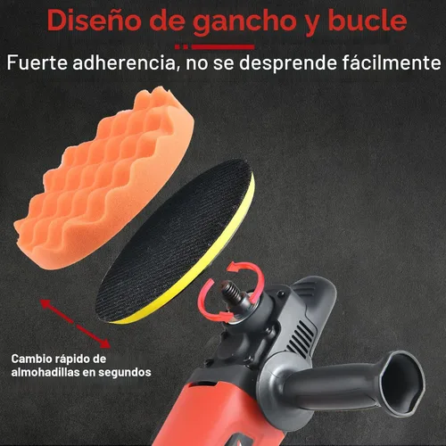 Miniatura 3 de AOBEN Pulidor rotativo de búfer, 1200 W, 6 pulgadas/7 pulgadas, kit de cera para pulidor de automóvil con 6 velocidades variables de 1000-3500 RPM