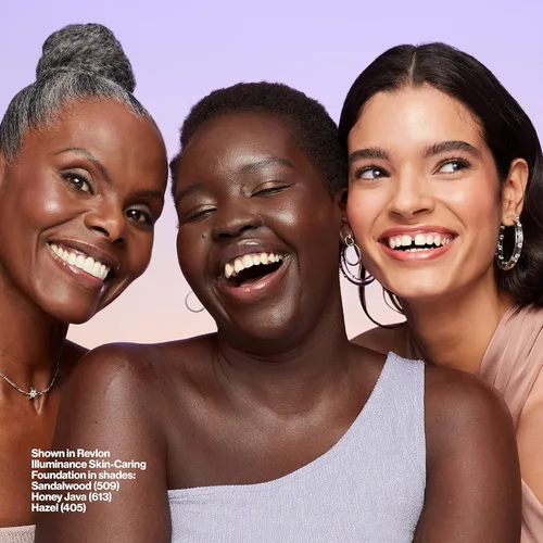 Miniatura 13 de Revlon Illuminance - Base líquida para el cuidado de la piel, ácido hialurónico, fórmula hidratante y nutritiva con cobertura media, bronceado claro