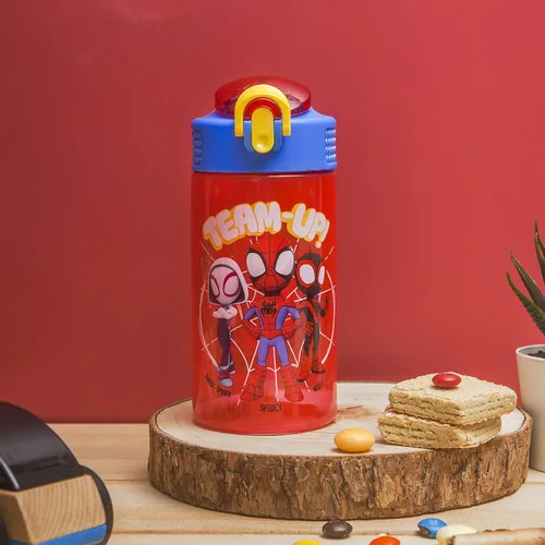 Miniatura 4 de Zak Designs Marvel Spider Man - Botella de agua para niños con cubierta de boquilla y aro de transporte, hecha de plástico duradero, diseño
