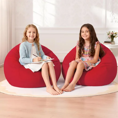 Miniatura 51 de Homguava - Sillón puff de 3 pies Sillón estilo puff grande de 3 pulgadas con relleno de espuma viscoelástica, sofá suave con funda de terciopelo