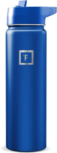 Miniatura 17 de IRON °FLASK Frasco de hidratación para acampar y senderismo con pajilla, botella de agua deportiva de acero inoxidable con aislamiento de boca