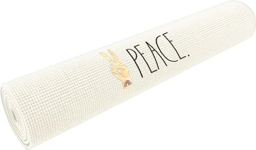 Miniatura 4 de Rae Dunn Tapete de yoga – Tapete de espuma de alta densidad para ejercicio y fitness para entrenamiento o estiramientos – Agarre antideslizante