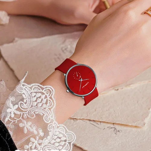 Miniatura 2 de CRRJU Mens Women Watch Casual Stylish Waterproof Quartz Unisex Wristwatches, Ultra Thin Watches for Men Women, Colorful Silicone Band