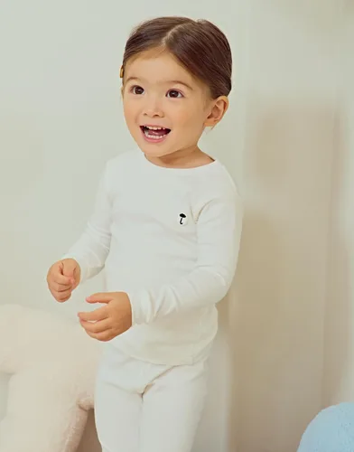 Miniatura 5 de moimoln Pijama de algodón suave y liso de manga larga para bebés y niños, 6 meses a 5 años