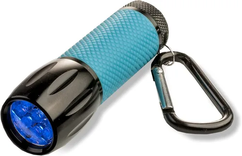 Carson UVSight PRO Linterna UV con 9 bombillas LED ultra violeta y clip de mosquetón, ideal para detectar manchas de mascotas, fugas automáticas,