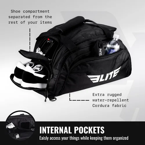 Miniatura 3 de Elite Sports Warrior Series bolsa de lona para boxeo, MMA, gimnasio y artes marciales