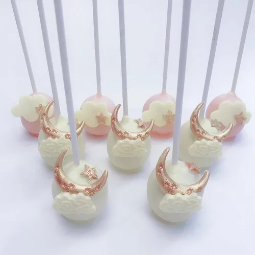 Miniatura 3 de Moldes de Silicona de Luna y Estrella, Molde de Fondant de Nube Luna Estrella Moldes de Chocolate para Dulces Horneado Azúcar Cake Pop Cupcake