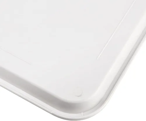Miniatura 3 de Bandeja de plástico, paquete de 10 bandejas reutilizables de 16 x 12 pulgadas, superficie texturizada, bandejas apilables para servir alimentos