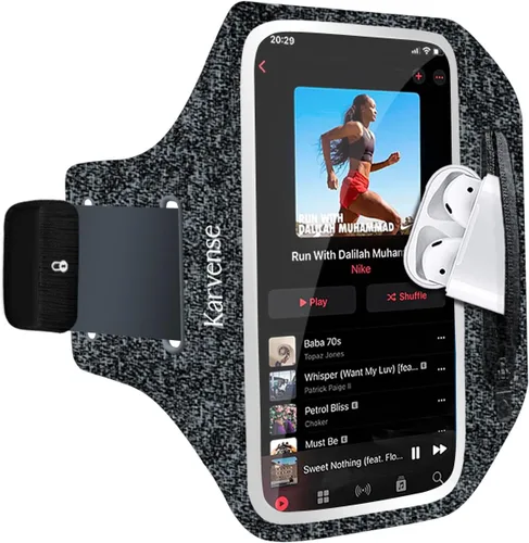 Soporte de teléfono para correr, banda para correr para iPhone y Samsung Galaxy, soporte para brazalete de teléfono celular para caminar, gimnasio,