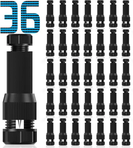 Miniatura 9 de 24 piezas de conectores de cable de luz de paisaje de bajo voltaje para exteriores, conectores de cable de calibre 14-20 para luces de camino