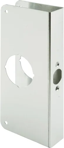 Prime-Line MP9452 Refuerzo para Cerraduras y Puertas, 1-3/8 in. x 2-3/4 in., Acero inoxidable, Acabado Natural (Solo Paquete)