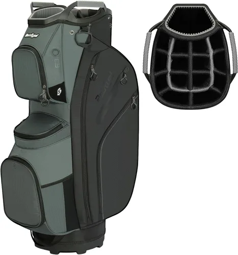 Golf Cart Bag 15 Way Organizer Divider Top Golf Club Cart Bag for Men Women with Cooler, Handles and Rain Cover