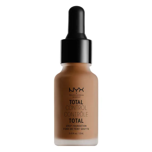 NYX PROFESSIONAL MAKEUP Total Control Drop Foundation - Base de maquillaje color moca, marrón claro