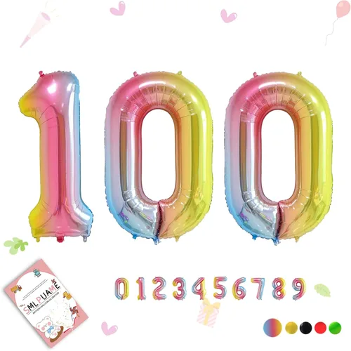 Miniatura 170 de Globos de números de 40 pulgadas del 0 al 9 dorados grandes del número 0, globos digitales para suministros de decoración de celebración de fiesta
