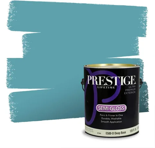 Miniatura 243 de Pintura Exterior + imprimación PRESTIGE, todo-en-uno, 1 galón, acabado mate, color comparable al Valspar* Royal Gray* VS151-Gris real