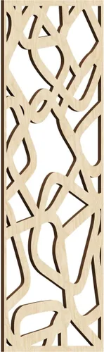 Miniatura 169 de Acme Paneles de pared decorativos de madera con calado, 9 3/8 pulgadas de ancho x 24 3/8 pulgadas de alto x 1/4 de alto, roble rojo