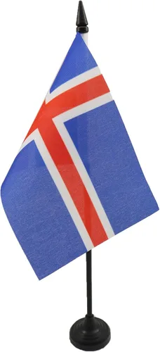 Miniatura 128 de United Kingdon Coat of arms Table Flag 5'' x 8'' - UK - British - England Desk Flag 21 x 14 cm - Black plastic stick and base - AZ FLAG Escudo